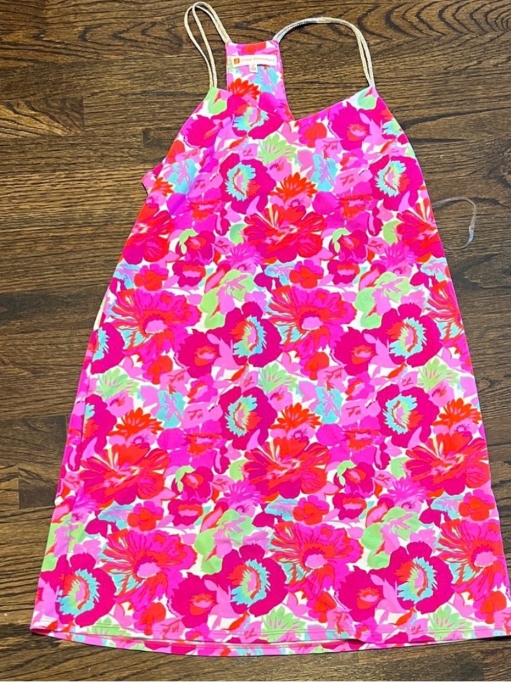 Jude Connally Neon Floral Slip Dress in Pink, Red, Lime, Aqua